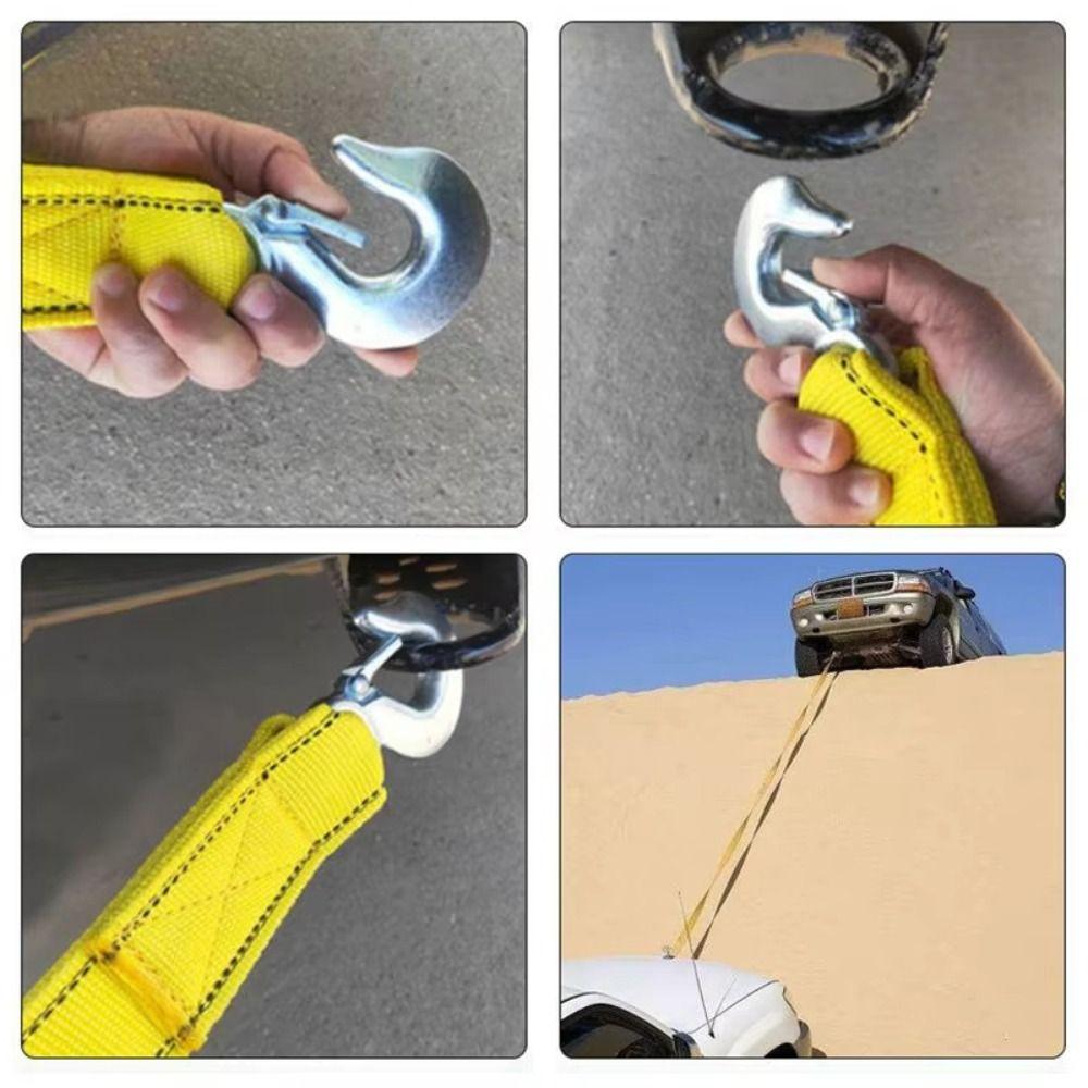 Hooks Included Tow Strap 5 M Towing Pull Rope Vehicle Straps Trailer Straps Outdoor Activities