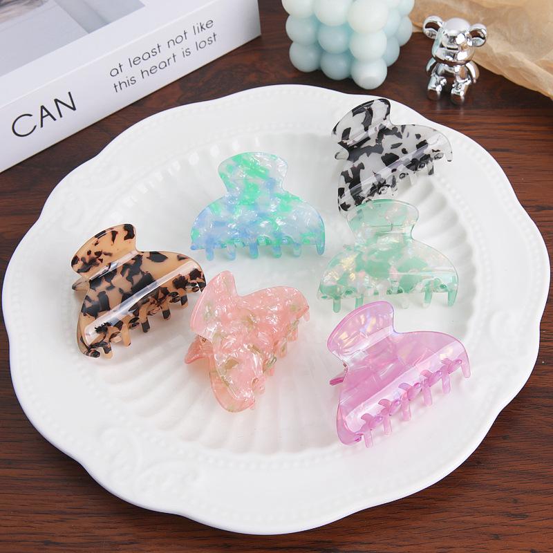 Высококачественная французская имитация ацетата заколка для волос «Маленький монстр» - Элегантная маленькая заколка-акула для женской прически