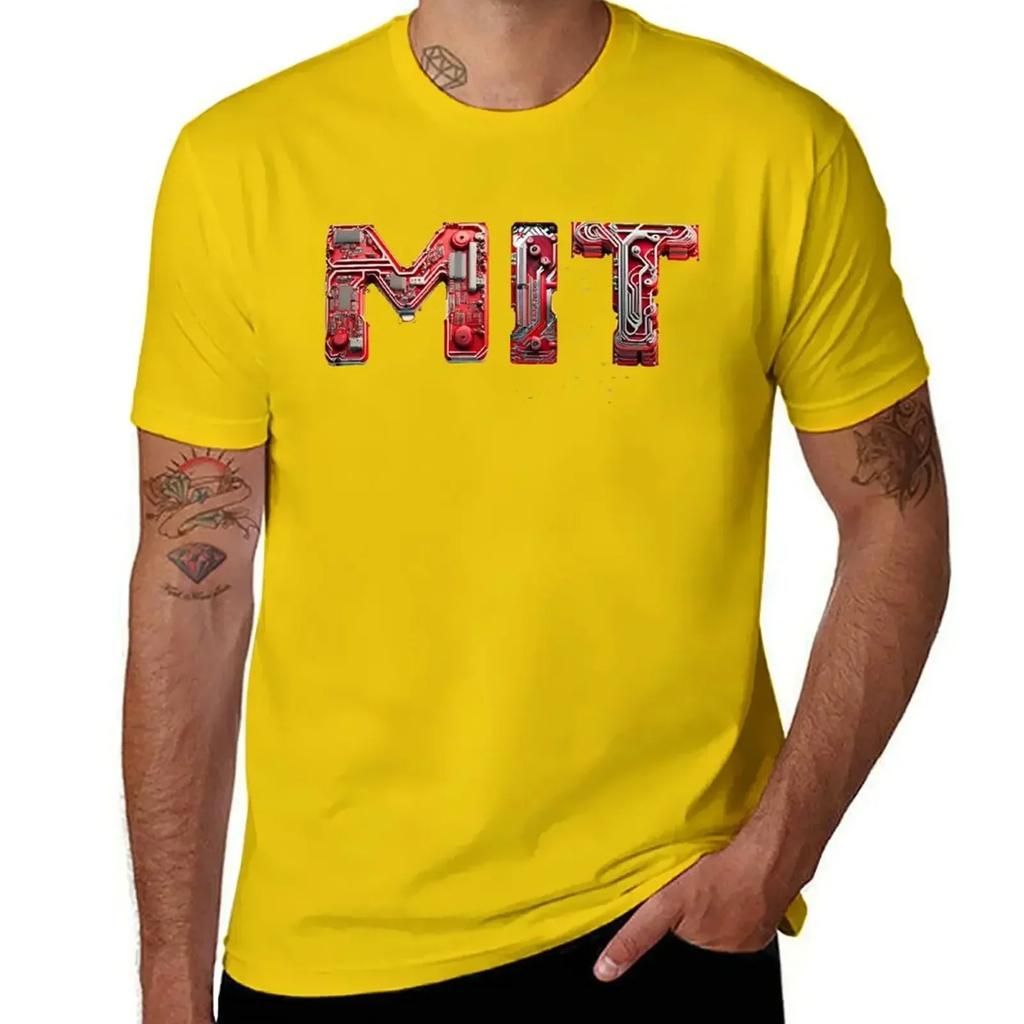 Mit University Circuit Typography Tshirt Blanks Essential T Shirt Unisexs Shirts Graphic Tee