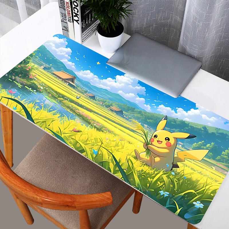 Pokemon Pikachu Mouse Pads Anime Gaming Accessories Varmilo Keyboard Desk Mat Gabinete Gamer Carpet Mousepad Mouse Mats