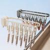 Balcony Drying Rack Folding And Rotating No Punching Suction Cup Wall Mounted Sock Rack Home Storage