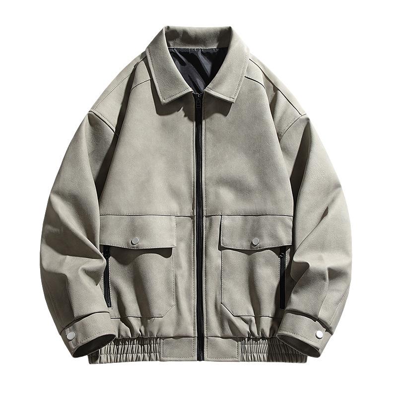 Coat Men's Spring and Autumn American Retro New High-end Loose Autumn Jacket Men