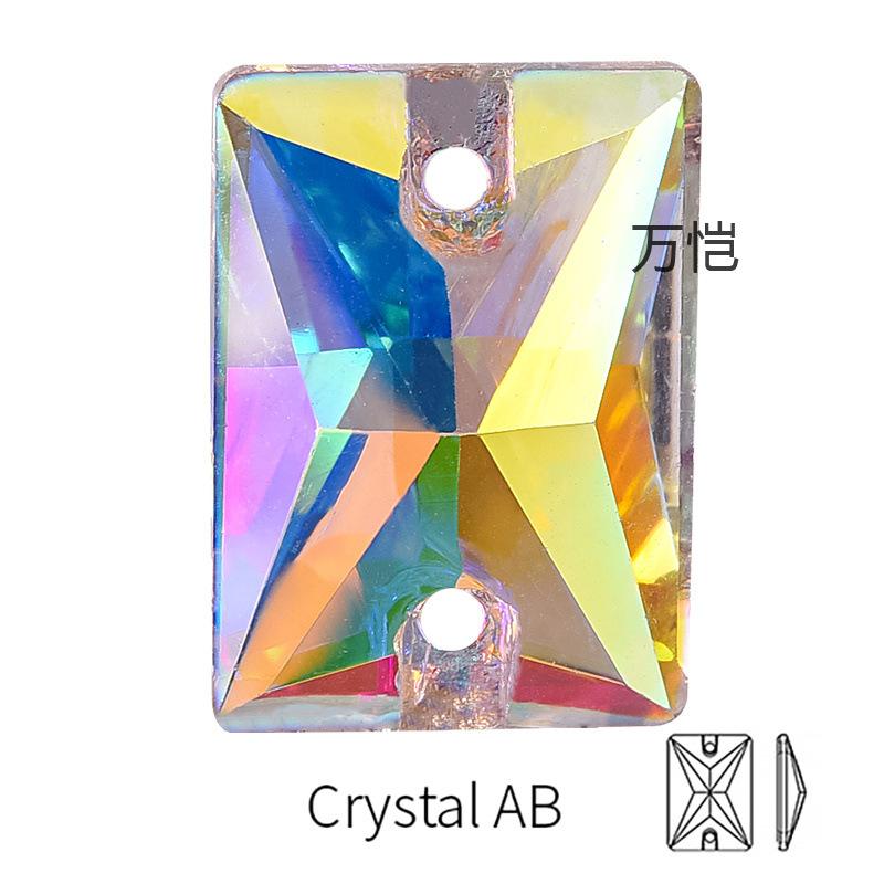 Стеклянная перевернутая кромка, ручная дрель, прямоугольная, специальной формы, плоское дно, двойное отверстие, ручная пряжка из камня, аксессуары для одежды своими руками