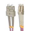Qoltec Patchcord Światłowodowy Lc/Upc - Sc/Upc | Multimode | 50/125 | Om4 | Duplex | 1M