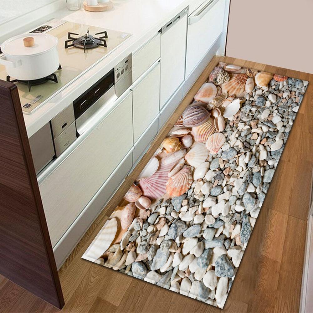 Entrance Door Mat Kitchen Bedroom Carpet Non-slip Floor Corridor Balcony Carpet Modern Printed Pattern Floor Mat