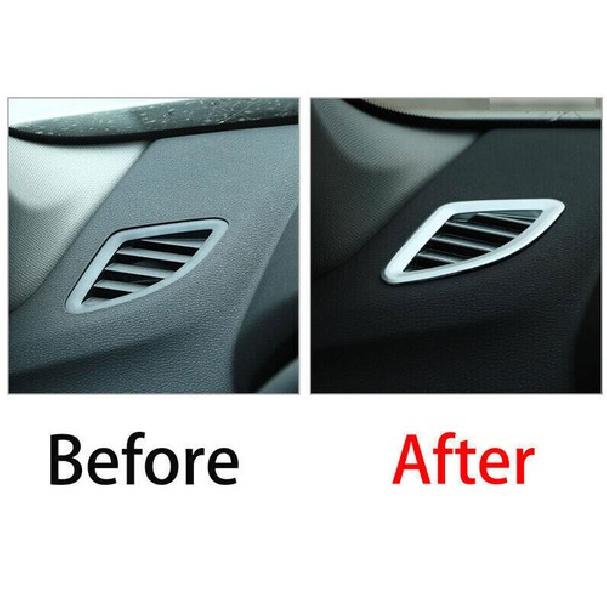 Dashboard Side Outlet Vent 2018-22 Cover Trim Matte Silver For BMW 5 Series G30