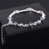 RUI RUI YU Women's Bracelet Amethyst Hollow Zircon Silver Plated Chain Bracelet