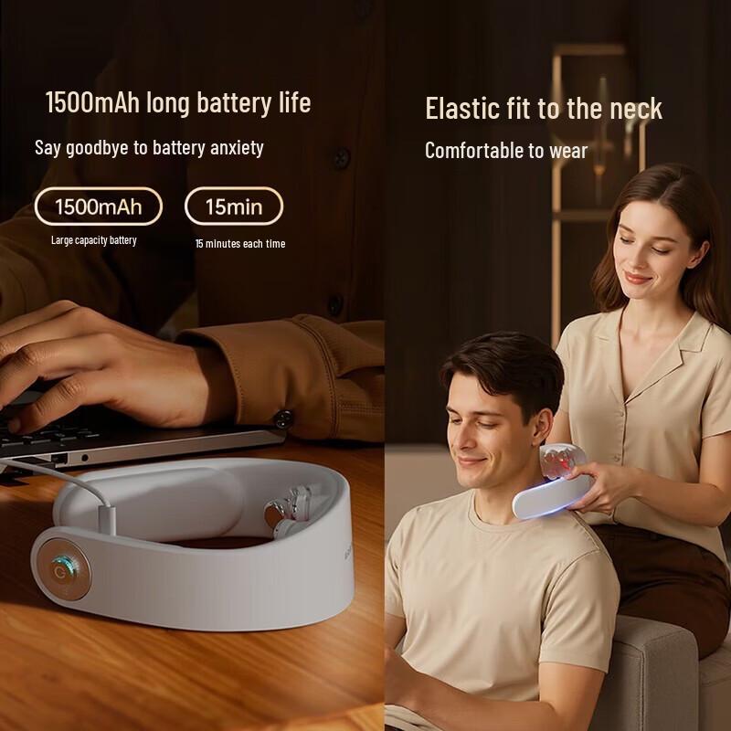 AUX Smart Neck Massager with Heat and Pulse CN plug (adapter included)