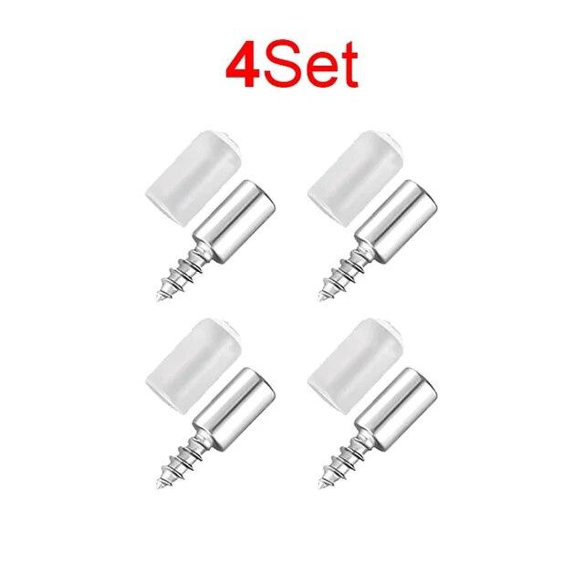 50/4 комплекта крестообразных саморезов с резиновой втулкой, опора для ламината, домашний шкаф, стеклянные жесткие нескользящие гвозди для перегородок