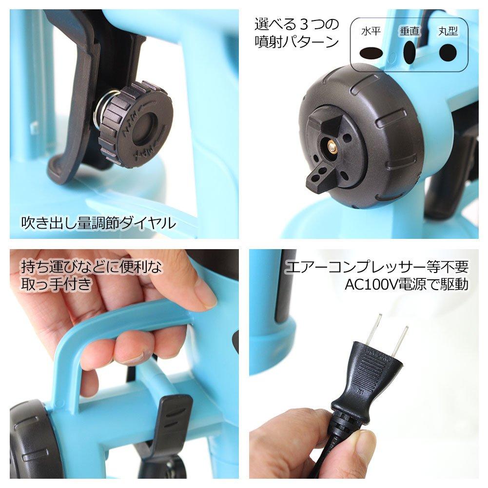 Краскопульт, Маленький электрический распылитель для домашнего использования, Компрессор не требуется, Легкий 1,25 кг, Электрический краскораспылитель, Краска в бутылке, Распыление для DIY