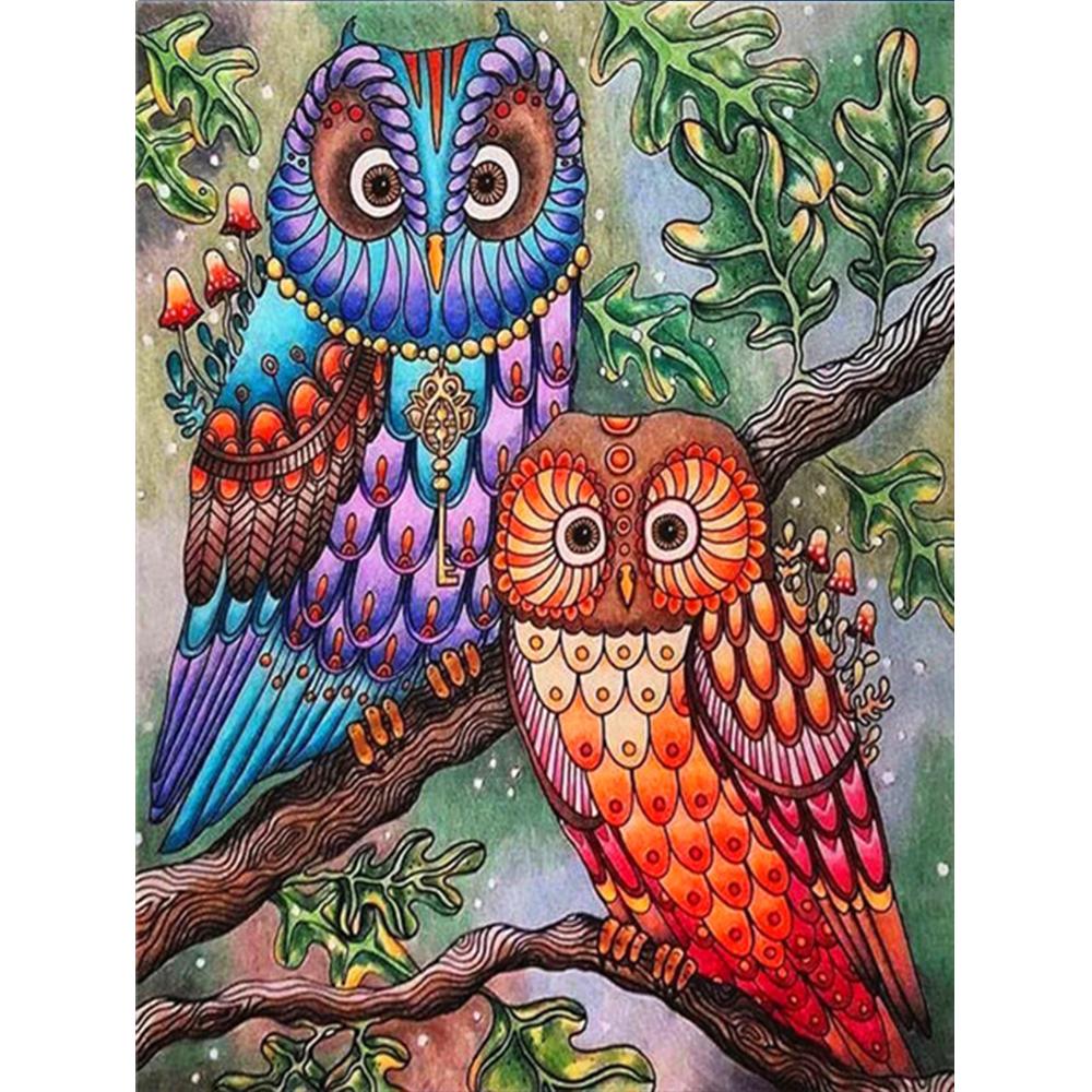 Алмазная картина Новая Сова 5D Алмазная вышивка Крестом Животные Стразы Мозаика Распродажа Decortion