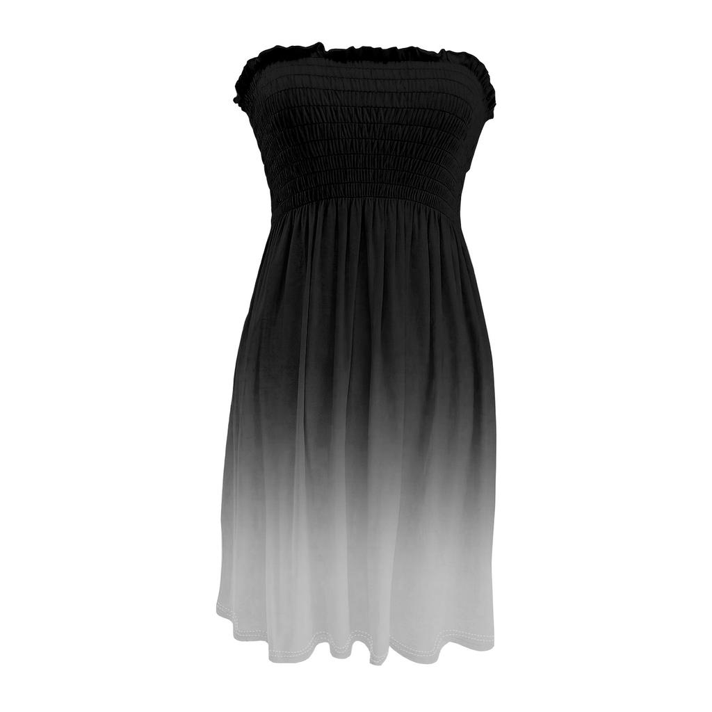 Tube Dress For Women,Cute Sexy Off Shoulder Print Sleeveless Dress