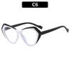 Irregular Cat Eye Reading Glasses Double Colors Frame Ultralight  Computer Presbyopia Eyewear Spring Hinge Women'S Glasses