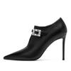 Fashion European American Fashion Black Women High-heeled Shoes Bridal Wedding Dress Banquet Fashion Party Sexy Single Shoes Size 35-45