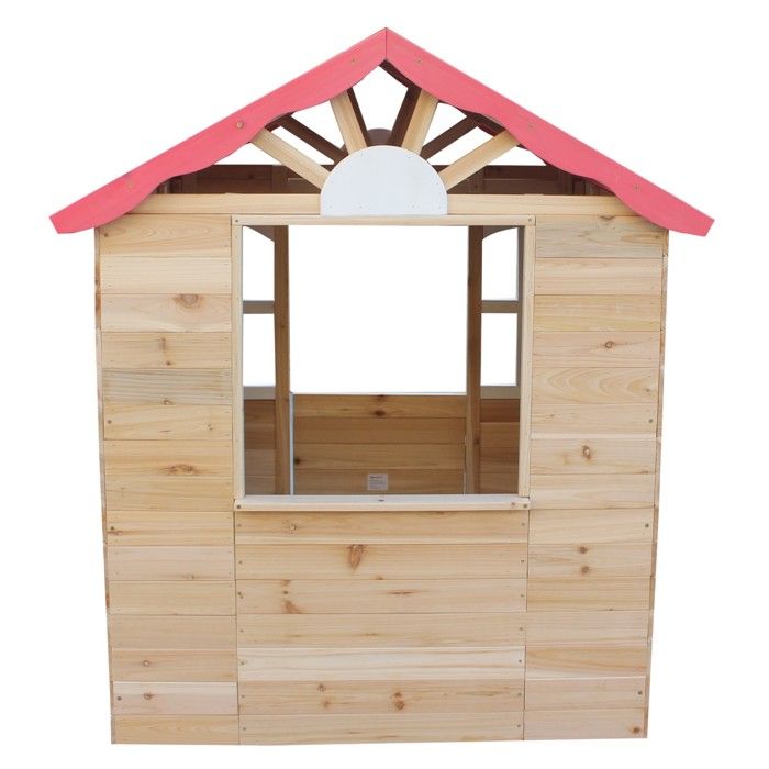 Детский домик - GINGER HOME - Натуральное дерево - Дверь и окна - Для улицы