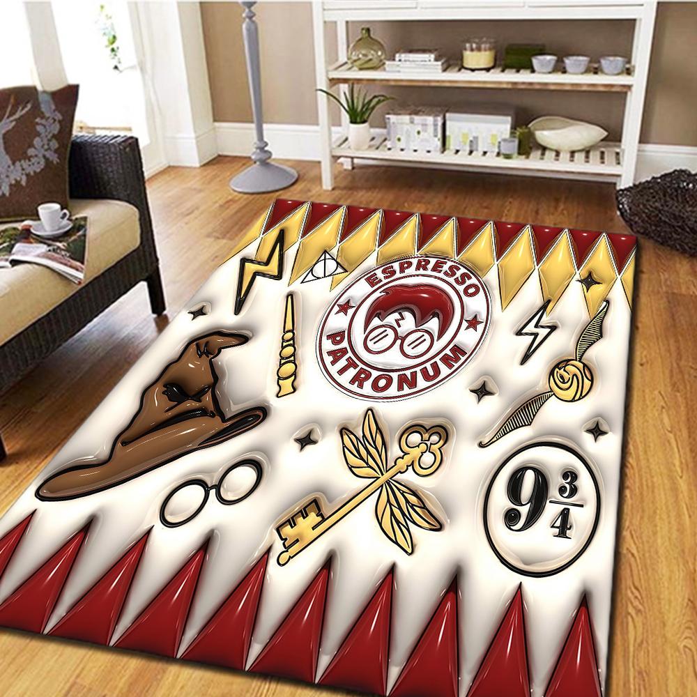 Harry Potter's Owl Floor Carpet, Cool Movie Themed Mat, Digital Printed Rug for Bedroom Decor -HYQ28