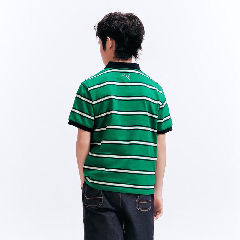 PUMA Kids' Classic Striped Short-Sleeve T-Shirt