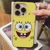 Мультяшный S-Губка Боб S-Квадратные Штаны Чехол для Телефона Для IPhone 17 16 15 14 13 12 11 Pro Max Plus Гофрированный Бампер Задняя Крышка Корпус