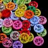 50pcs Mixed Flower Resin Plastic Buttons