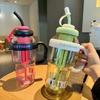 2026 Summer Ice Buster Plastic Straw Cup - Large Capacity, Stylish Design