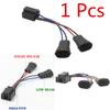 2Pcs H9/H11 To H4  Hi/Lo  Beam Headlight Splitter Harness Adapter H4 Wiring Harness Dual Beam Headlights