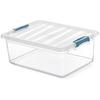 Storage Box - DOMOPAK LIVING - 12 L - Transparent Kraft - 39 X 29 X 15.5 Cm - Multicolor