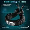 Ring Vibrator Rings Sex Toy for Couples with Adjustable Size Cock Ring Sex Toy with 10 Vibration Modes for Long-Lasting Erection Ring Sex Toy for Men