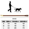 Real cowhide leash leather pet leash dog leash walking dog leash string hand sewn brass hook 6mm small dog