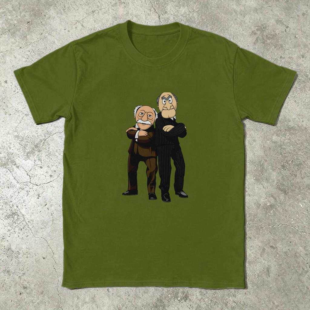 Harajuku T Shirt Summer Statler And Waldorf Popular Tshirts 100 Cotton Tee Shirt For Unisex Y2k Retro Print Short Sleeve Top Tees