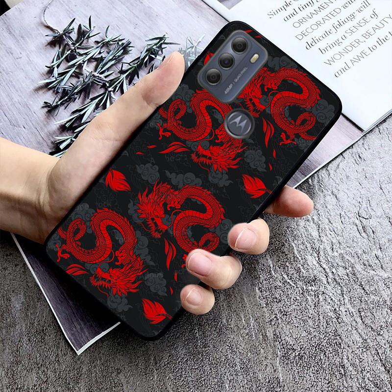 Fashion Cute China Dragon Phone Case For Motorola Moto G Stylus 5G G Play G Power G 5G G Pure 2023 2024 E20 E22 E22i E32 E40 E13