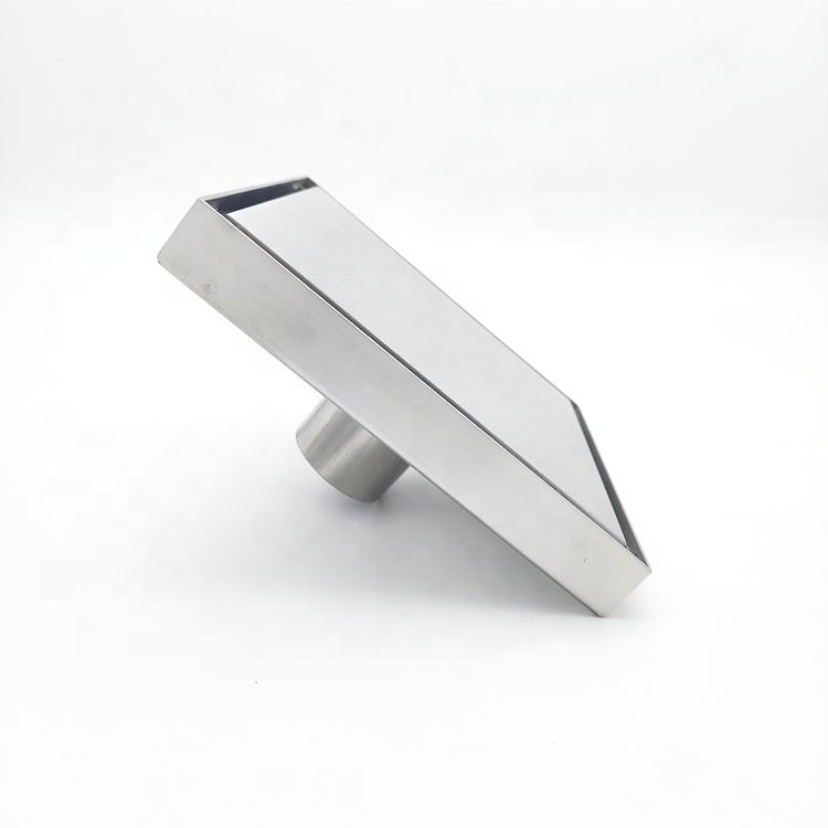 150 X 150mm Stainless Steel Auto-close 6 Inch Tile Insert Concealed Square Bathroom Drainage Hotel Shower Floor Drain