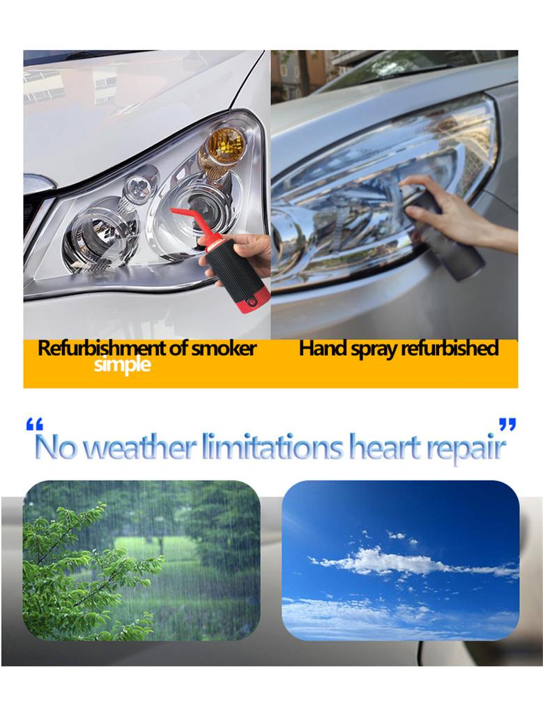 Car Headlight Lens Scratch Yellowing Aging Restoration Refurbished Atomized Cup