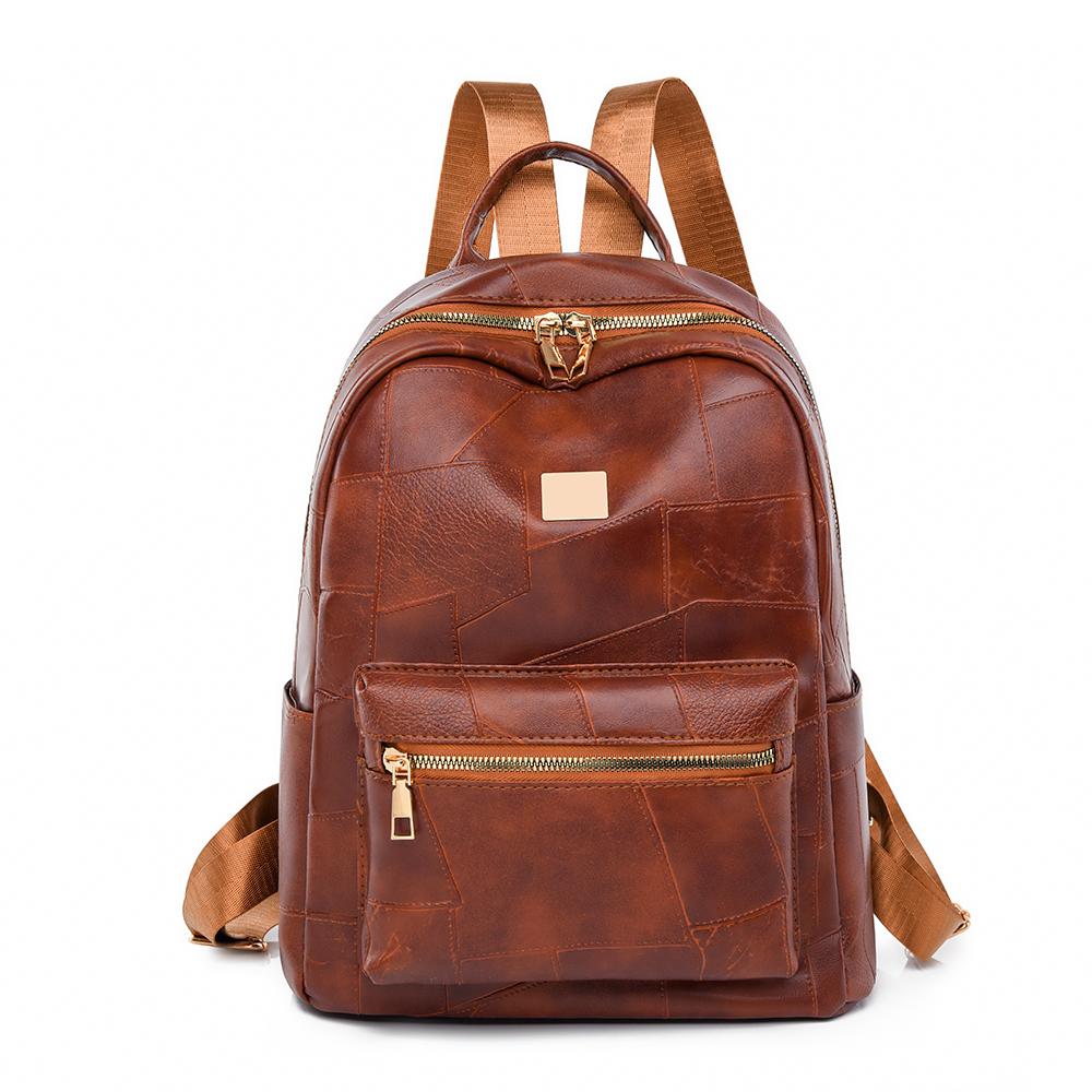 Рюкзак большой емкости Женский легкий рюкзак из мягкой кожи Дорожный рюкзак