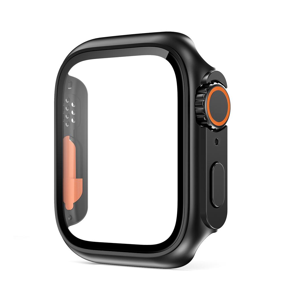 Стекло + чехол для iWatch 44 мм, 45 мм, 41 мм, 40 мм, сменная защитная пленка для экрана, ультра-бампер iWatch Series 8, 7 SE, 6, 5, 3