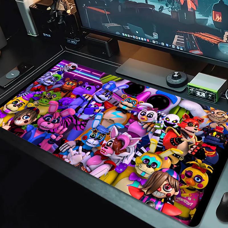 Freddy Nights Color Mouse Pad Large Gaming Table Cushion Non-slip Laptop Tablet Big Mousepad XXL Mat Mini PC Playmat With Lock edge