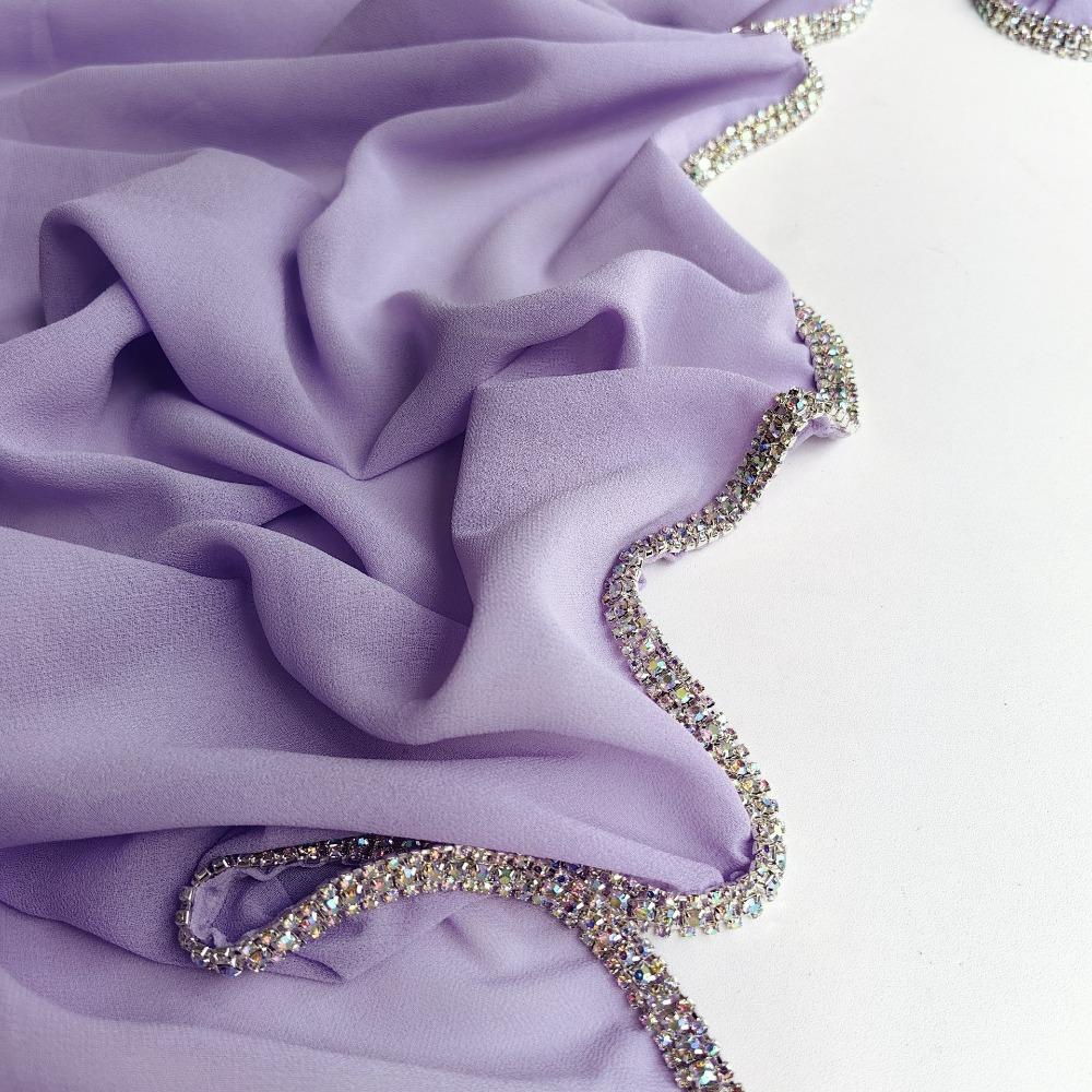 Яркий бриллиант боковой малайский хиджаб однотонный женский платок новый дизайн головной платок для женщин девушек