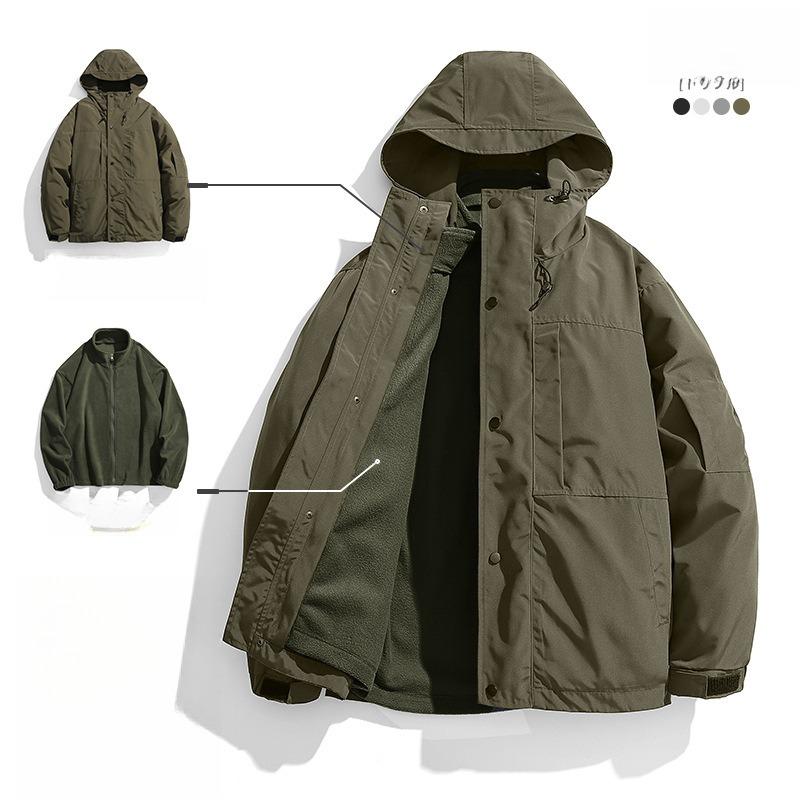 Дорожная куртка куртка Женский альпинистский костюм Уличная куртка-трансформер три-в-одном Мужская и женская одинаковая одежда