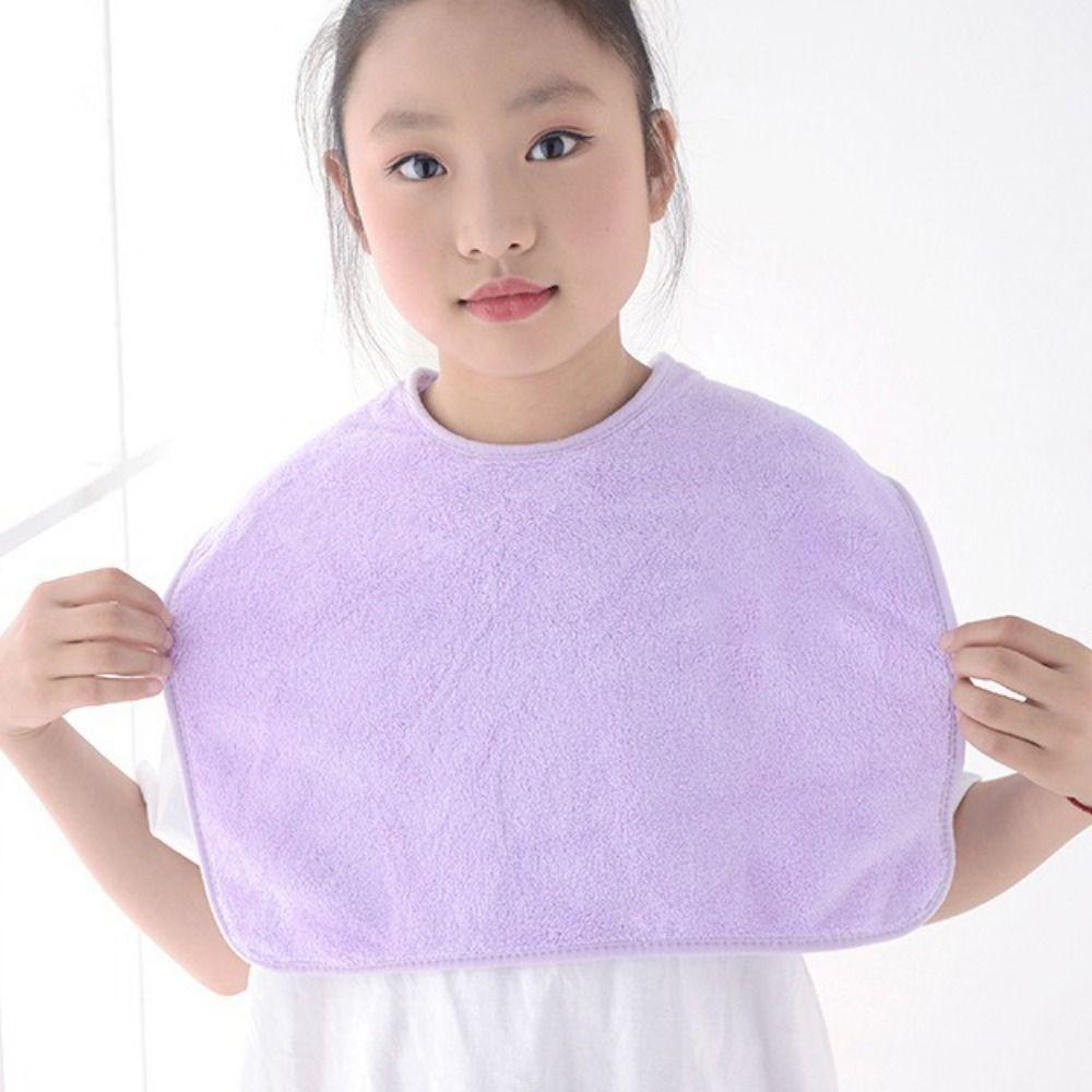 Absorbent Infant Bibs Coral Fleece Kids Feeding Eating Apron Comfortable Toddler Towel Unisex