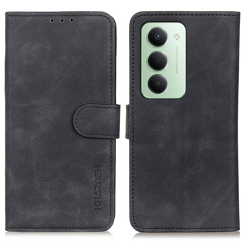 For Xiaomi Redmi 15 4G (EU) (171mm) Case PU Leather Retro Texture Phone Cover
