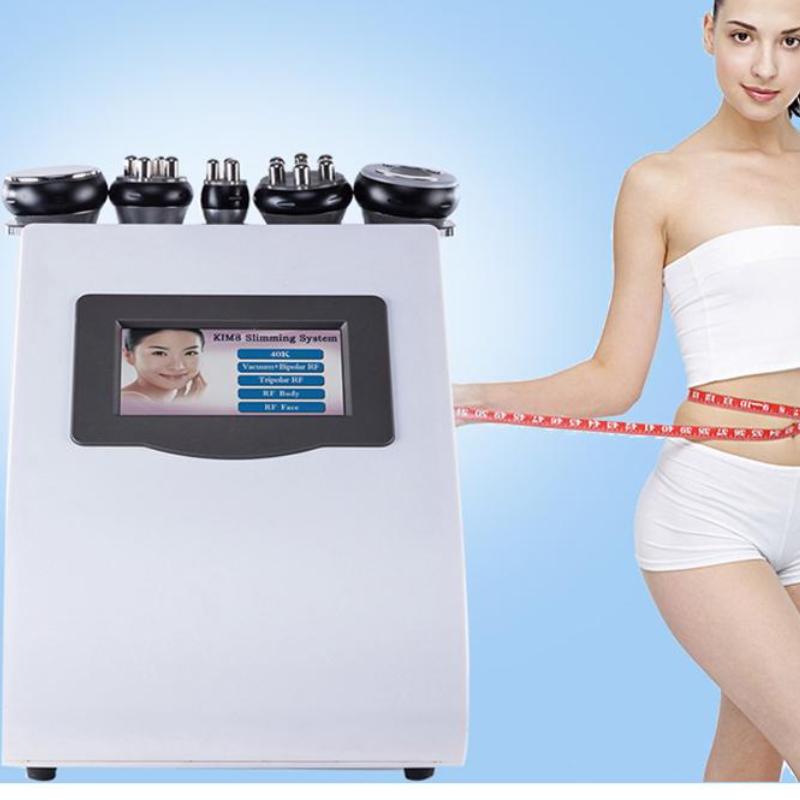 5 In 1 Vacuum Lipo Ultrasonic Cavitation Radio Frequency Multipolar RF Body Slimming Machine Skin Lifting Fat Burn Anti-wrinkle