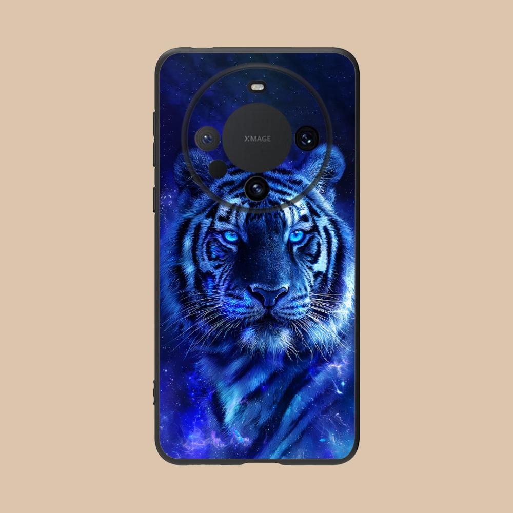 Tiger Neon Mobile Cell Phone Case for Huawei Mate 60 50 40 30 20 10 Pro Plus Lite E 5G Colorful Printing Cover Pretty Cellphones