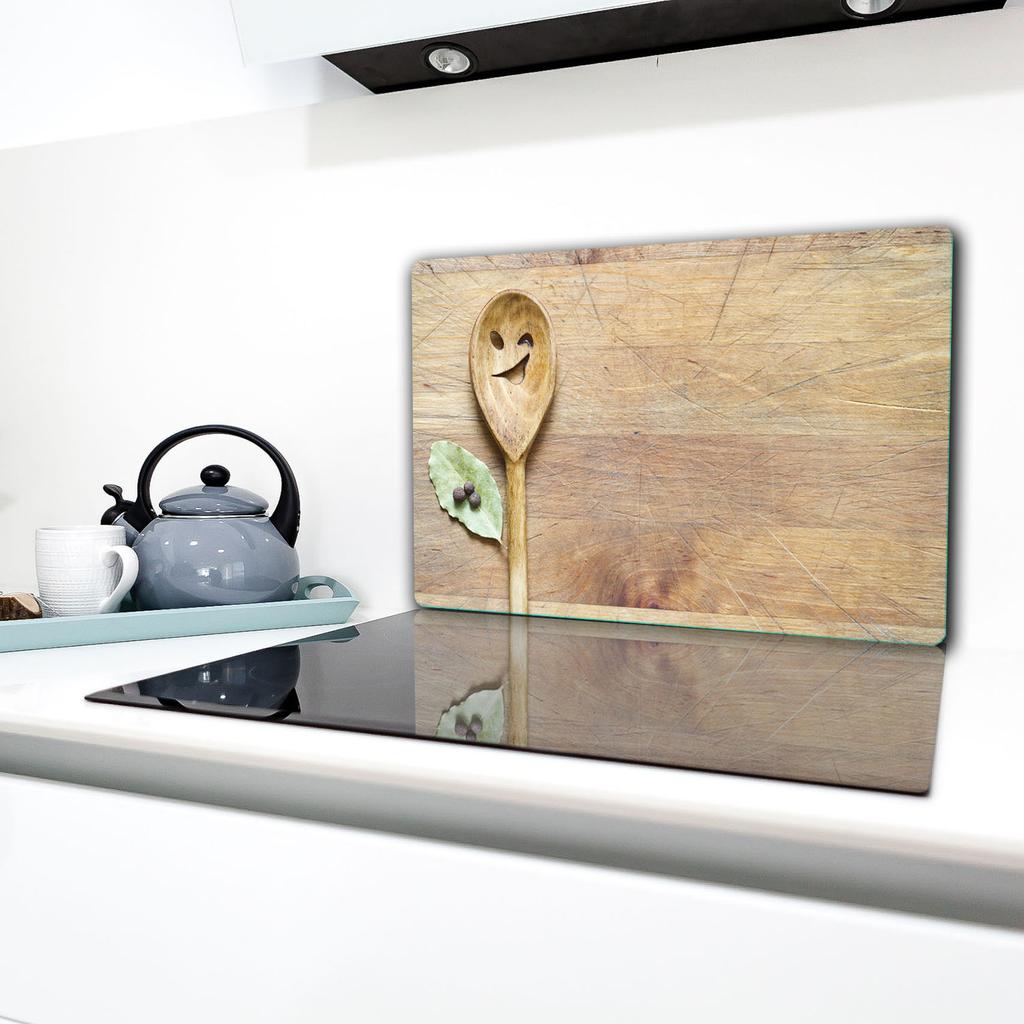 GLASS PROTECTIVE PLATE FOR STOVE 80x52 WOOD