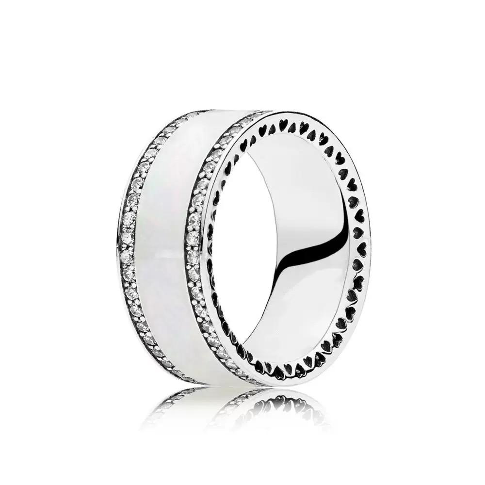 Waterdrop Ring S925 Silver Zircon Blue Stone Heart Ring Fashionable Women's Jewelry Party Wedding Gifts