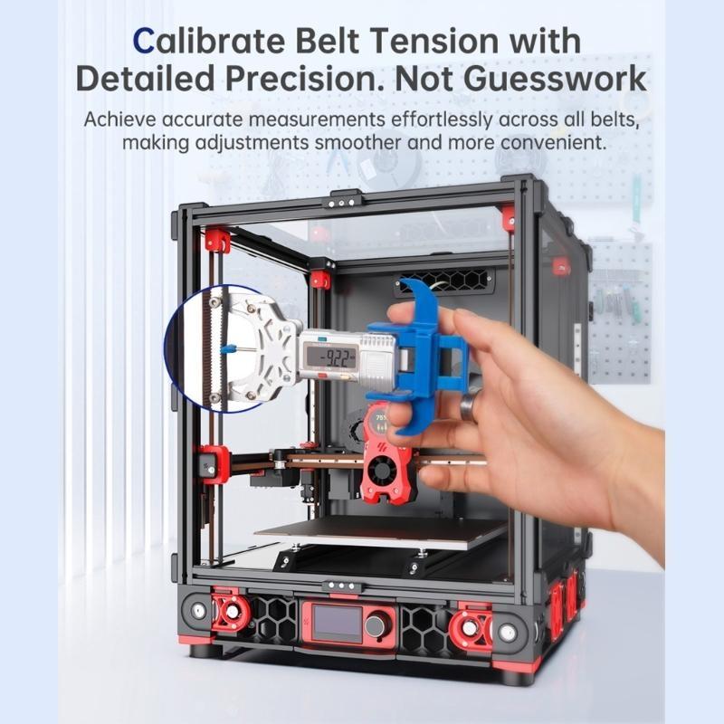 Digital Belt Tension Gauge Tool with Electronic Belt Elastic Tensiometer for Precise Measurement of Elasticity