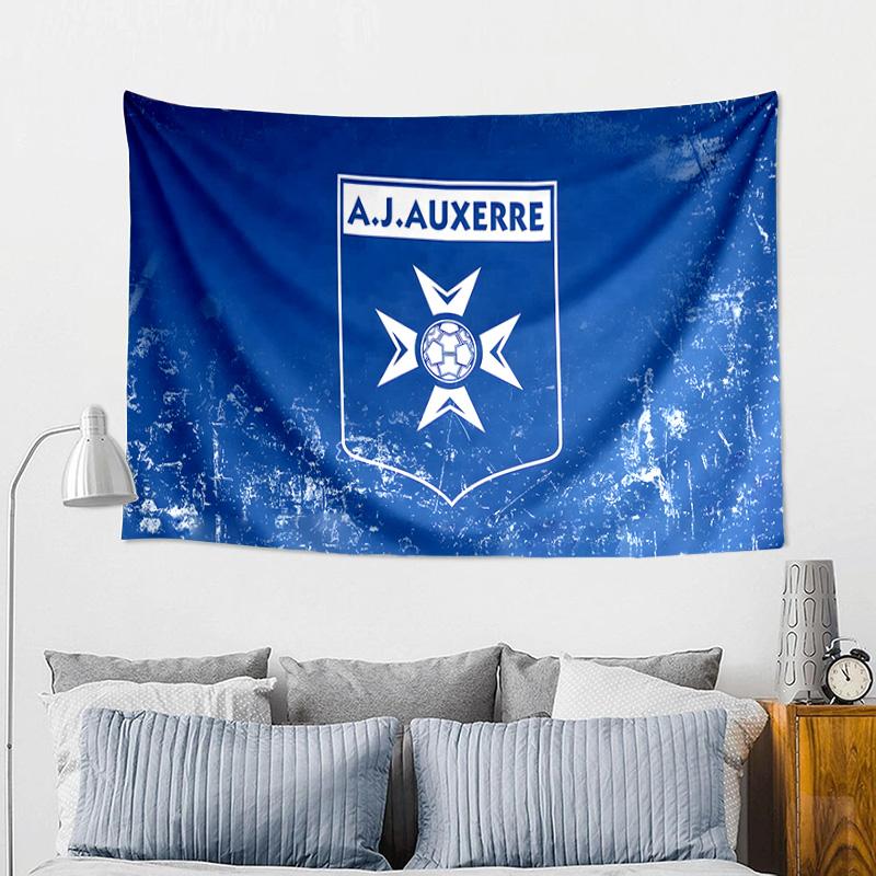Aj Auxerre Football Club Tapestry, Unique Design Tapestry, Wall Decor for Bedroom,Livingroom, Playroom,Heartwarming Fan Holiday Gifts