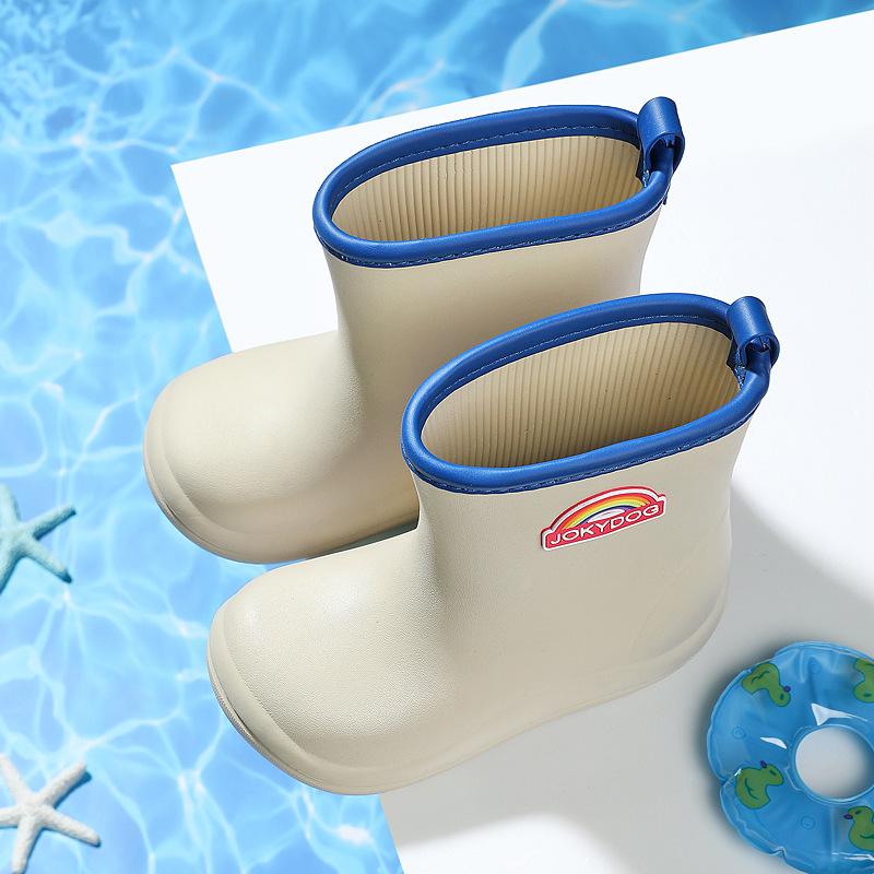 Детская водная обувь для младенцев, резиновые сапоги, непромокаемые, нескользящие, для детей среднего и старшего возраста