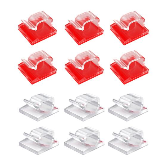 10/50 шт. Прозрачный зажим для укладки кабеля, самоклеящийся многофункциональный зажим для фиксации провода, липкий шнур