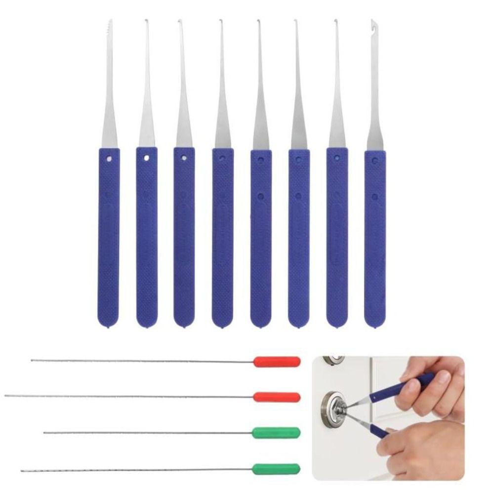 12 шт. Набор отмычек из нержавеющей стали, портативные многофункциональные наборы для вскрытия замков, экстрактор сломанных ключей, ручной инструмент