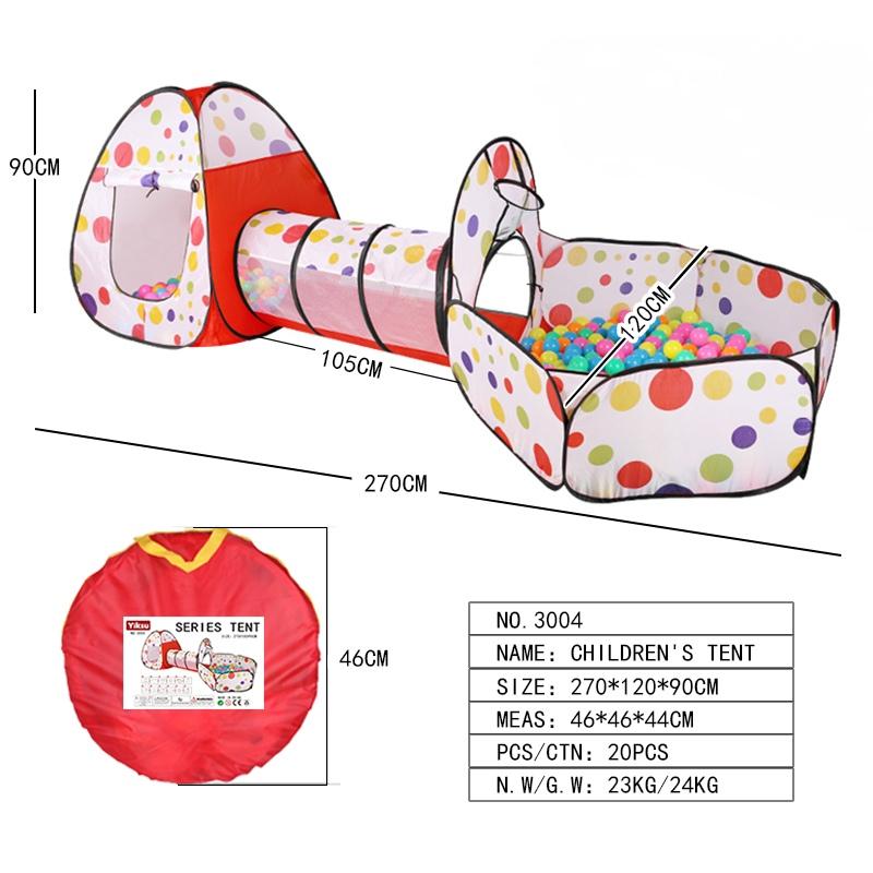 IMBABY 3 In 1 Baby Playpen For Children Indoor Toddler Foldable Playground Portable Infant Play Yard Tent Tunnel Without Ball