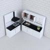 Кукольная кухня Высокая детализация 1:Мебель в масштабе 1:12 с открывающимися дверцами для коллекционеров, детей